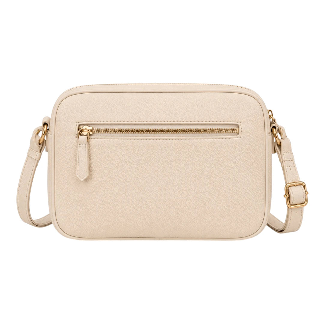 Robiy Elegant Crossbody Bag - Classic Beige Shoulder Handbag for Women