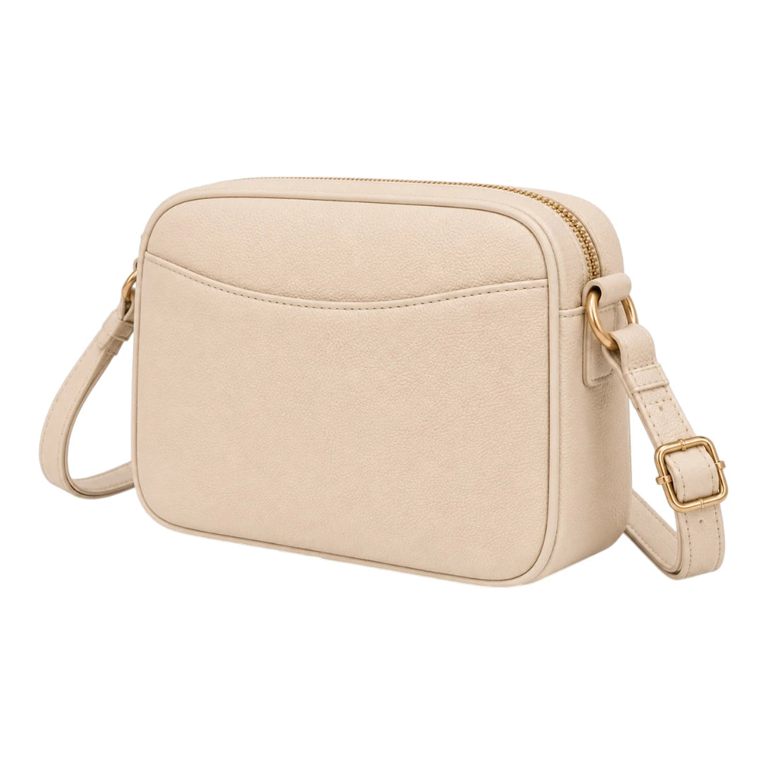 Robiy Elegant Crossbody Bag - Classic Beige Shoulder Handbag for Women