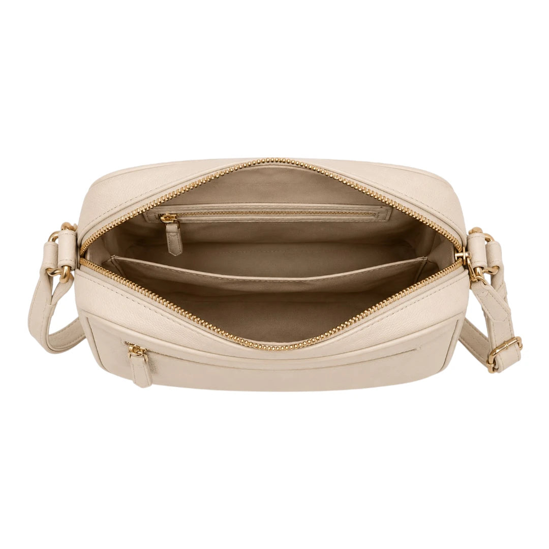 Robiy Elegant Crossbody Bag - Classic Beige Shoulder Handbag for Women